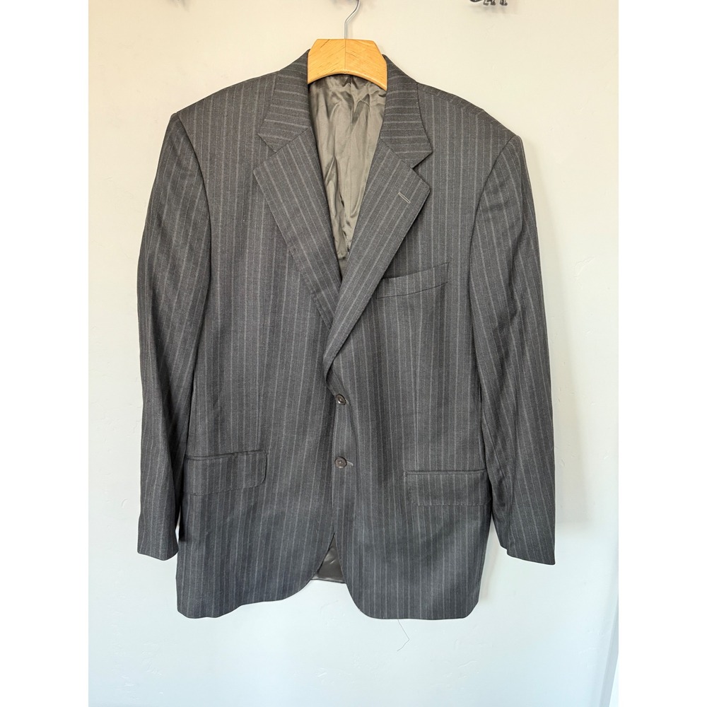 Daniel Cremieux Pinstripe Blazer Signature Collection Loro‎ Piana Wool 43R